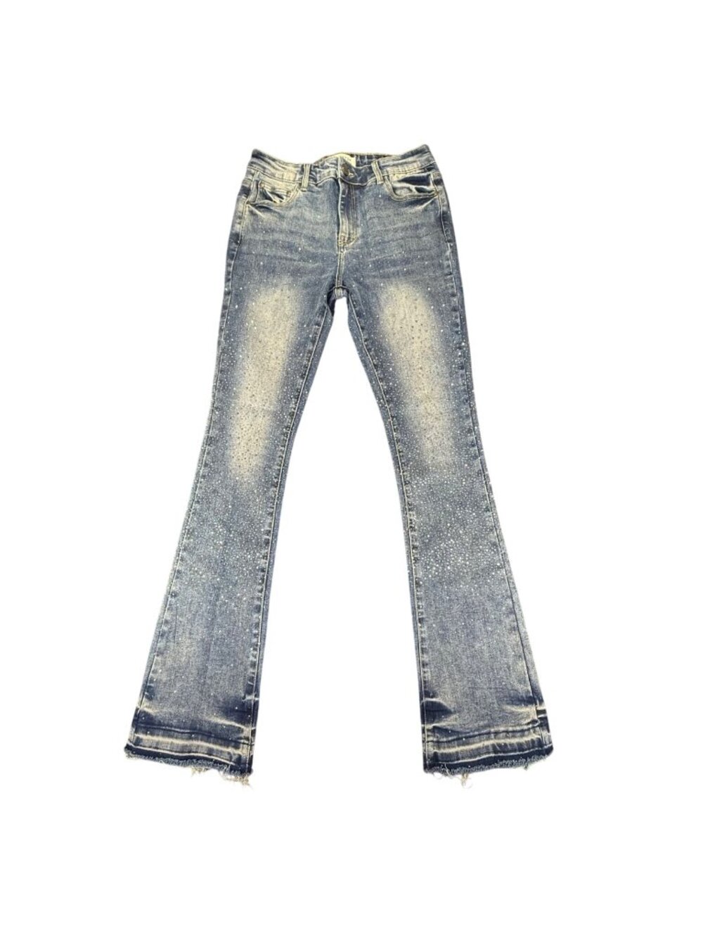REELISTIK DIAMOND STUD STACKED PREMIUM DENIM DISTRESSED MENS SZ 32x35 ROCKSTAR